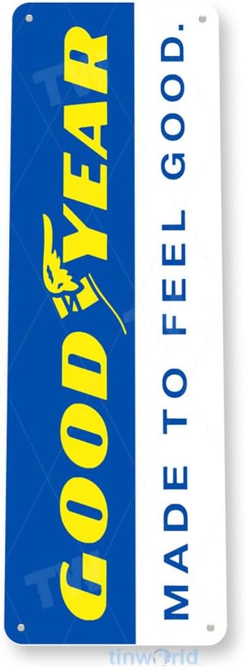 Miniatura 3 de Tinworld Letrero de estaño Good Year Auto Shop Store Letrero de decoración de metal Garage Tire Shop Garage B045