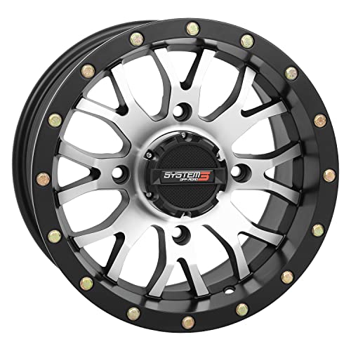 System 3 ST-3 14x7 ATV/UTV Wheel - Machined (4/137) 5+2 [14S3-1037]