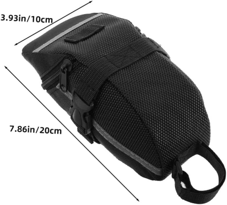 BESPORTBLE 2pcs Bike Saddle Bag Cycling Sports Accessories Bicycle Seat Pack Bike Back Rack Bag Lightweight for Mountain Biking