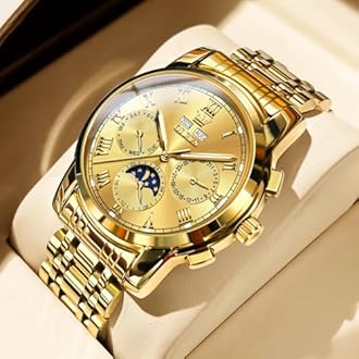 OLEVS Mens Automatic Watches Self Winding Mechanical Luxury Dress Stainless Steel Waterproof Wrist Watches for Men