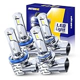 AUTOONE H11/H9/H8 9005/HB3 LED Bulbs Combo,...