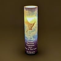 Vista 7 de Vela de oración devocional sin llama LED azul del Espíritu Santo