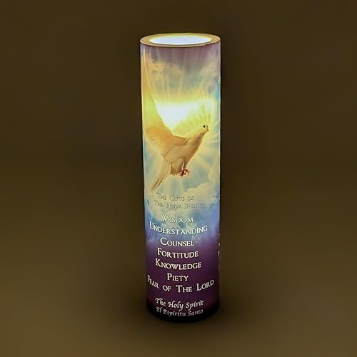 Miniatura 7 de Vela de oración devocional sin llama LED azul del Espíritu Santo