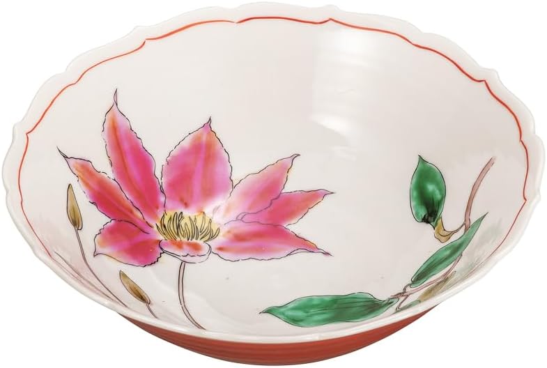 有田焼 幸楽窯浅麺鉢2個 レンゲ付 お花見 新生活 節句 葡萄絵柄 有田焼