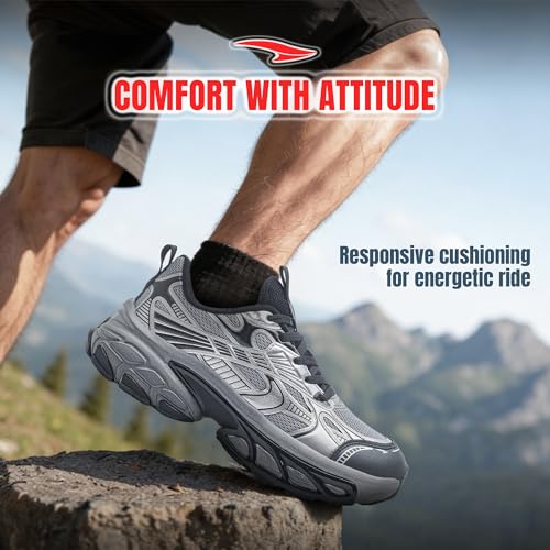 Image of ASIAN Quantum-23 Men's Sporty Sneakers | Lightweight Running & Casual Shoes for Men | Breathable Mesh Upper, Soft Cushion & Anti-Slip Grip Sole