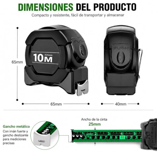 Flexómetro 10 metros 14 Imagen adicional