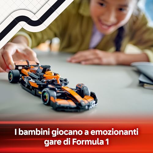 Speed Champions Auto da Corsa McLaren F1 Team MCL38 Macchina Giocattolo da Collezione con Minifigure del Pilota, Modello per Bambini e Bambine da 10 Anni o per Adulti Fan della Formula 1 77251 - Lego - Immagine 4