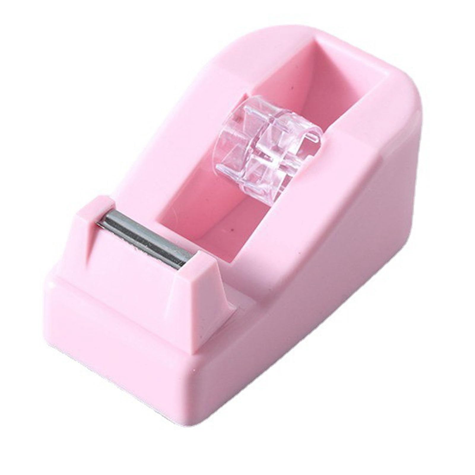 RIZGHWOY Small Tape Dispenser Durable Easy Operation for Student, 0.79in Shaft Diameter Desktop Tape Dispenser (Pink)