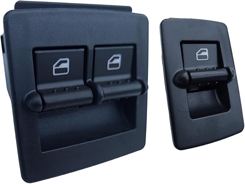 SWITCHDOCTOR Juego de interruptor principal de ventana y pasajero delantero para Volkswagen Beetle 1998-2007 (1C0959527)