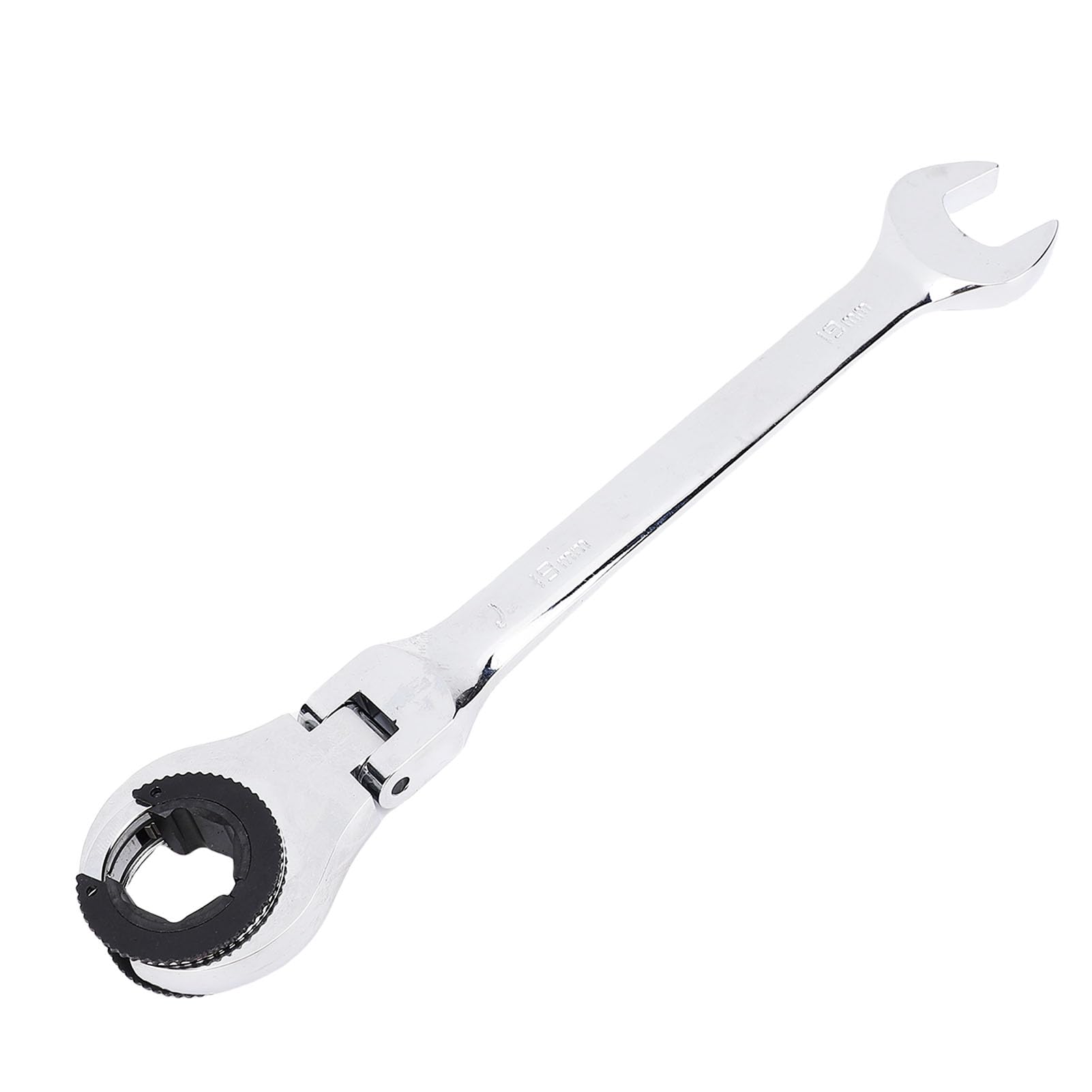 Chiave per Dadi Svasati a Cricchetto, Set di Chiavi per Tubi con Estremità Aperta a Cricchetto, Chiave a Estremità Aperta da 19 mm Chiave a Testa Flessibile a Cricchetto