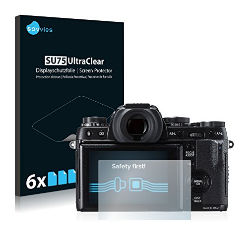 savvies Protector Pantalla para Fujifilm X T1 6 Unidades   Película Ultra Transparente