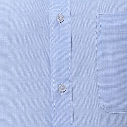 Image of Raymond Men's Pure Cotton Fil-A-Fil Pattern Slim Fit Semi Cutaway Collar Full Sleeve Formal Shirt