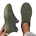 Women's Slip On Sneakers Non Slip Work Nurse Babe Shoes Lightweight Breathable Casual Soft Sole Shoes Lightweight Slip On Comfortable Sneakers for Running Travel Tennis Fashion Army Green