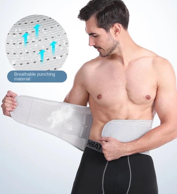 Miniatura 4 de Cinturón de soporte de espalda para hombres y mujeres, cinturón de soporte de espalda para levantamiento de ciática, escoliosis, hernia de disco con