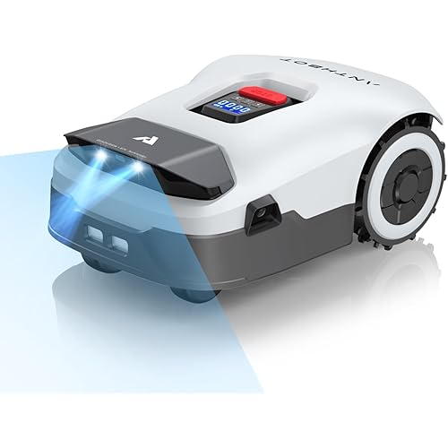 Robot Lawn Mower NO Wire - 0.9 Acre, Full Band RTK+4-Eye Vision Robotic Lawnmower, Automatic Mapping, 30 Multi-Zone Management, Accurate Obstacle Avoidance, Intelligent Anti-Theft, APP Control