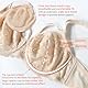 DotVol Damen Große Größen Minimizer BH Durchsichtige Ungepolsterte Spitze Unterwäsche Alltag Bra mit Schnürung(Beige, 95E)