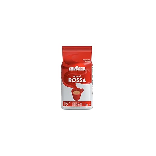 Lavazza Qualita Rossa, Italian Coffee Beans Expresso, 2.2lb ,Authentic Italian, Blended and roasted in Italy, gluten_free, Chocolaty flavor, Full body, intense aromas