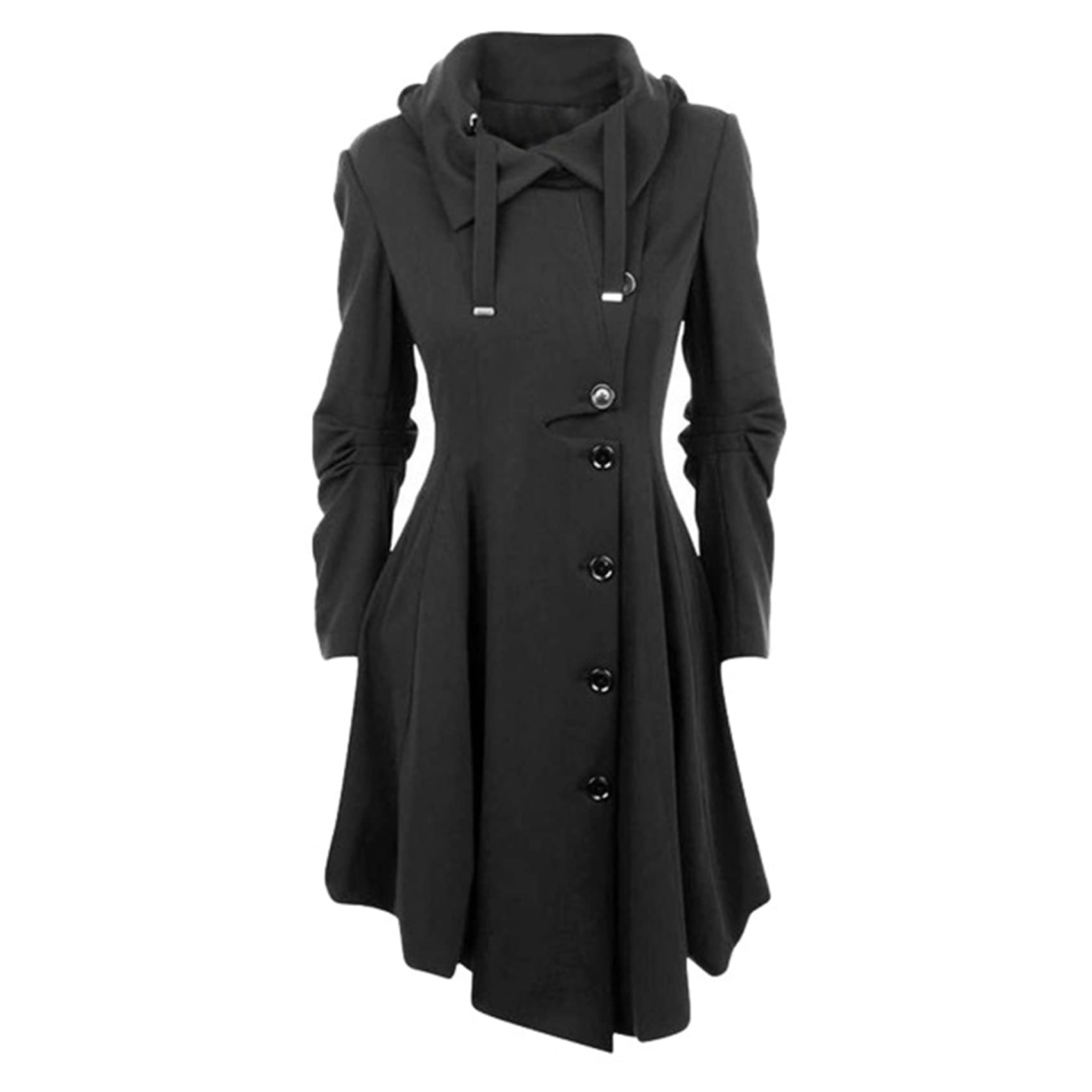 Manteau en Laine à Ourlet IrréGulier pour Femmes