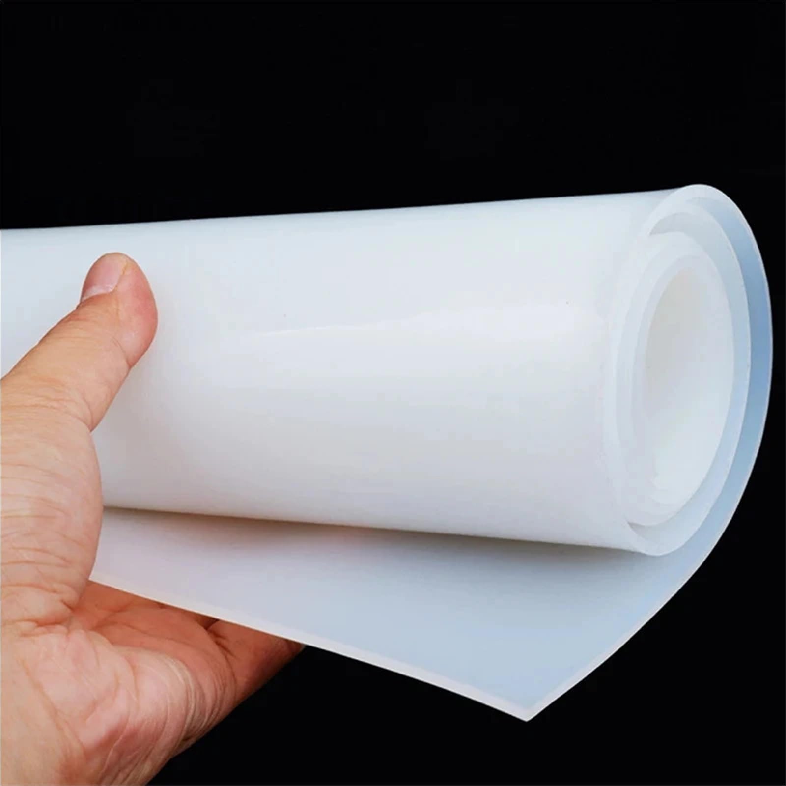 Revestimiento de cajón de lámina de Goma de Silicona translúcida, tapete Artesanal Duradero Antideslizante, 1 ud.(5x300x300mm)