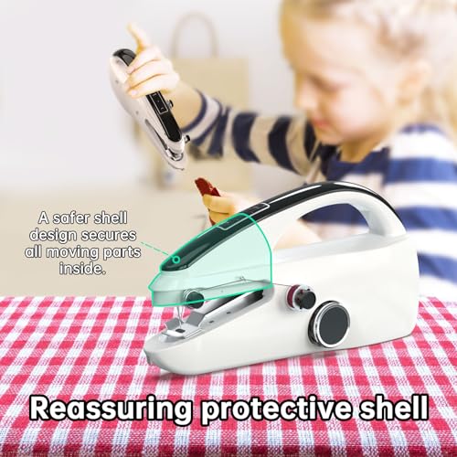 Image of Handheld sewing machine,easy to use, electric sewing machine，fast sewing speed, Easy sewing of clothes and fabrics, suitable for beginners DIY