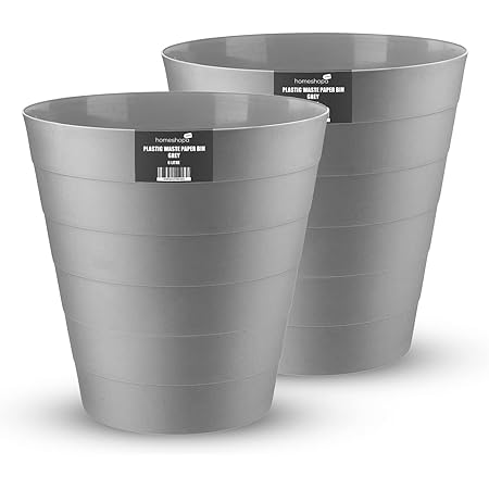 MantraRaj Plastic Waste Paper Basket Bin Round Waste Basket Trash Can Lightweight Recycling Rubbish Bin Blue Dot ~5060913147952 01c Mp - View #14