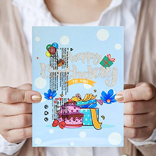 Cartões de aniversário pop-up - cartão engraçado do aniversário 3D,Cartões pop-up de aniversário 3D,