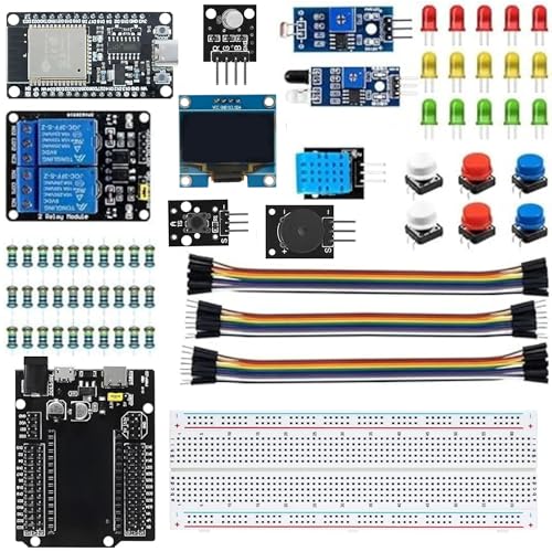 DIY Wireless IOT Basic Starter Kit with ESP32 Controller Board wi...