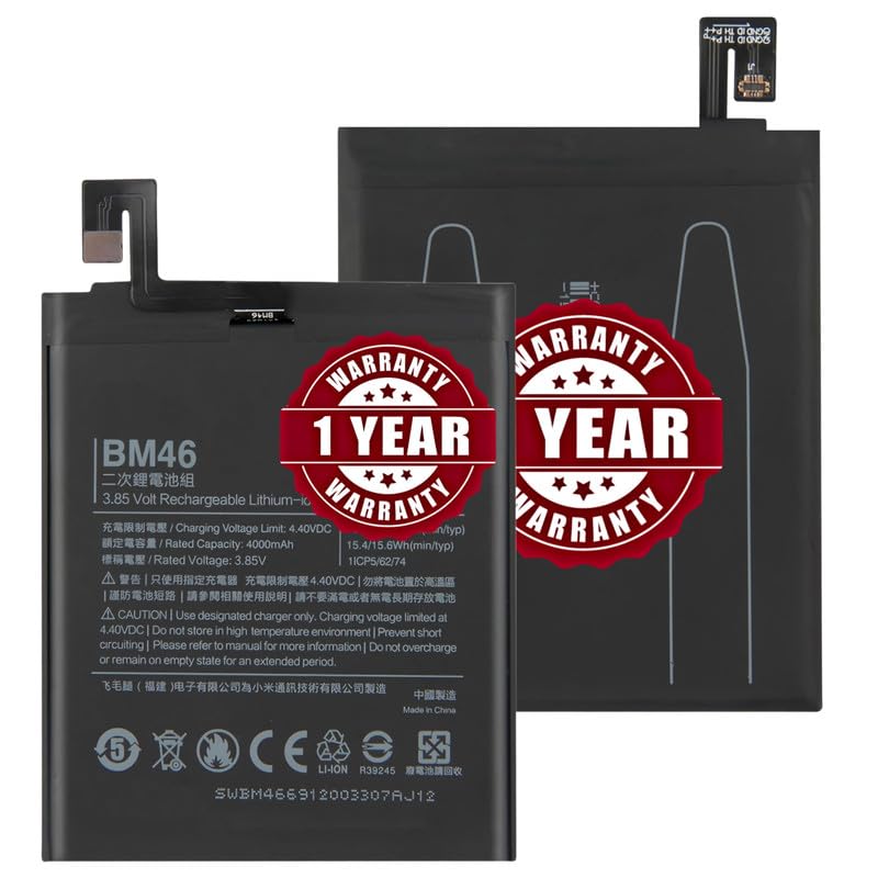 Image of Original BM46 Battery Compatible with Xiaomi Redmi Note 3 - (4050.mAh) - 1 Year Warranty JK1