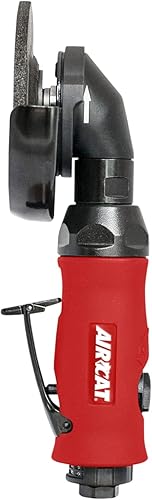 AIRCAT Herramientas neumáticas 6340-A: 1.0 HP Amoladora angular de 4-1/2 pulgadas con bloqueo de husillo 11,000 RPM