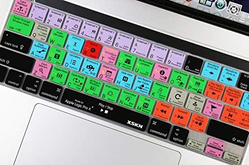 Miniatura 5 de XSKN Logic Pro X English QWERTY Layout - Funda de teclado de silicona para MacBook Pro 2019 de 16 pulgadas A2141 2020 nueva MacBook Pro de 13.3