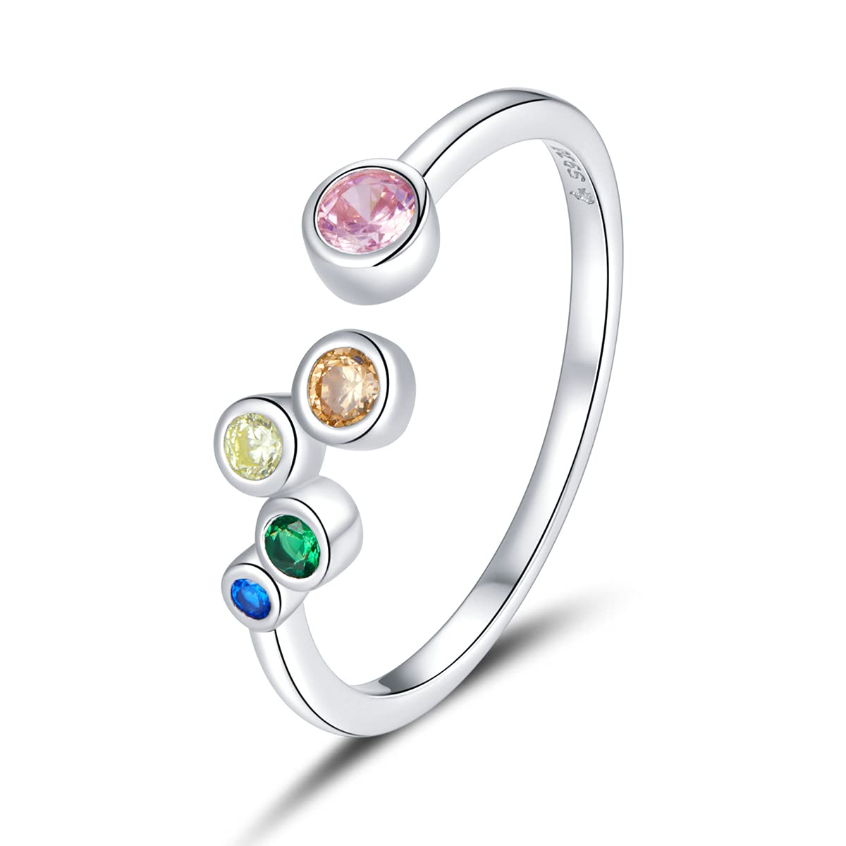 Taille libre bague chevalière argent 925 ajustable sans douleur - 8