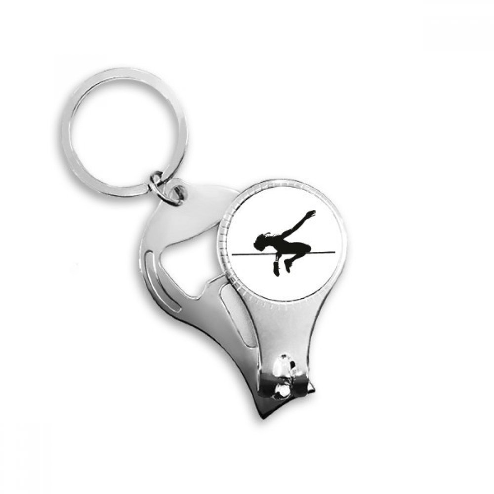 Saut en hauteur porte-clés coupe-ongles décapsuleur 3-en-1