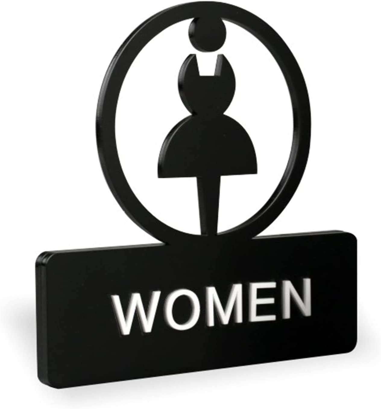 Adesivi Acrilici Per Porta Bagno | Set Uomo E Donna | Cartelli Decorativi Per Casa