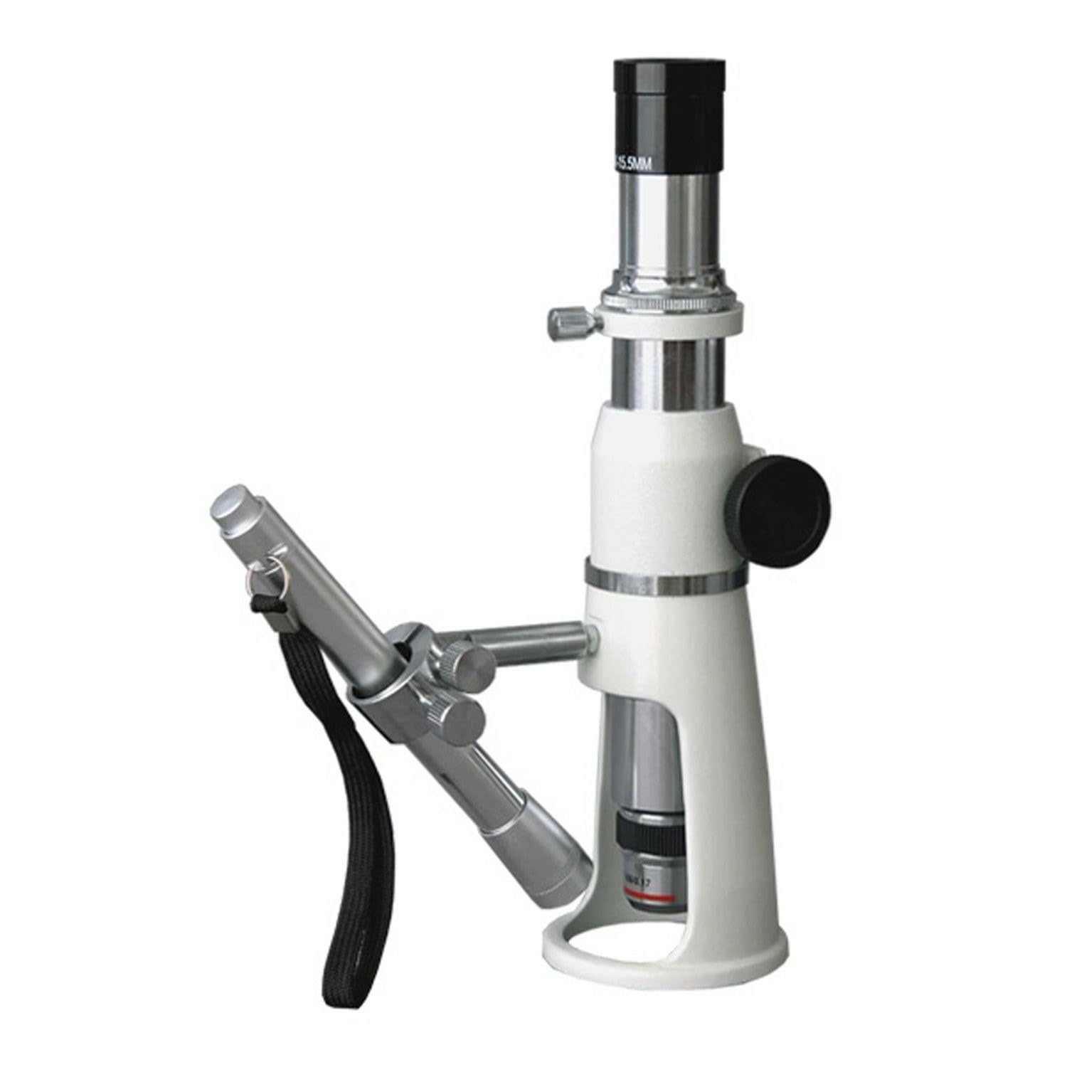 AmScope H2510 Handheld Stand Measuring Microscope, 20x/50x/100x Magnification, 17mm Field of View, Includes Pen Light-picture-19