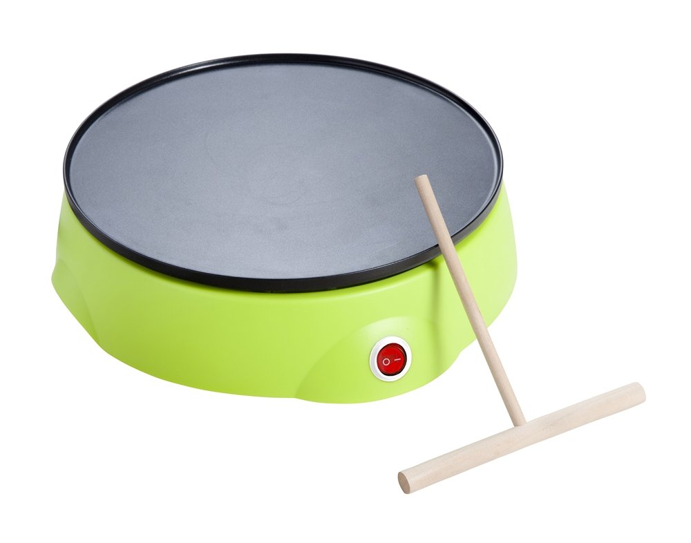 Brandani 55729 Macchina Crepes Antiaderente in Inox/ABS 23 x 23 x 7 cm, Verde