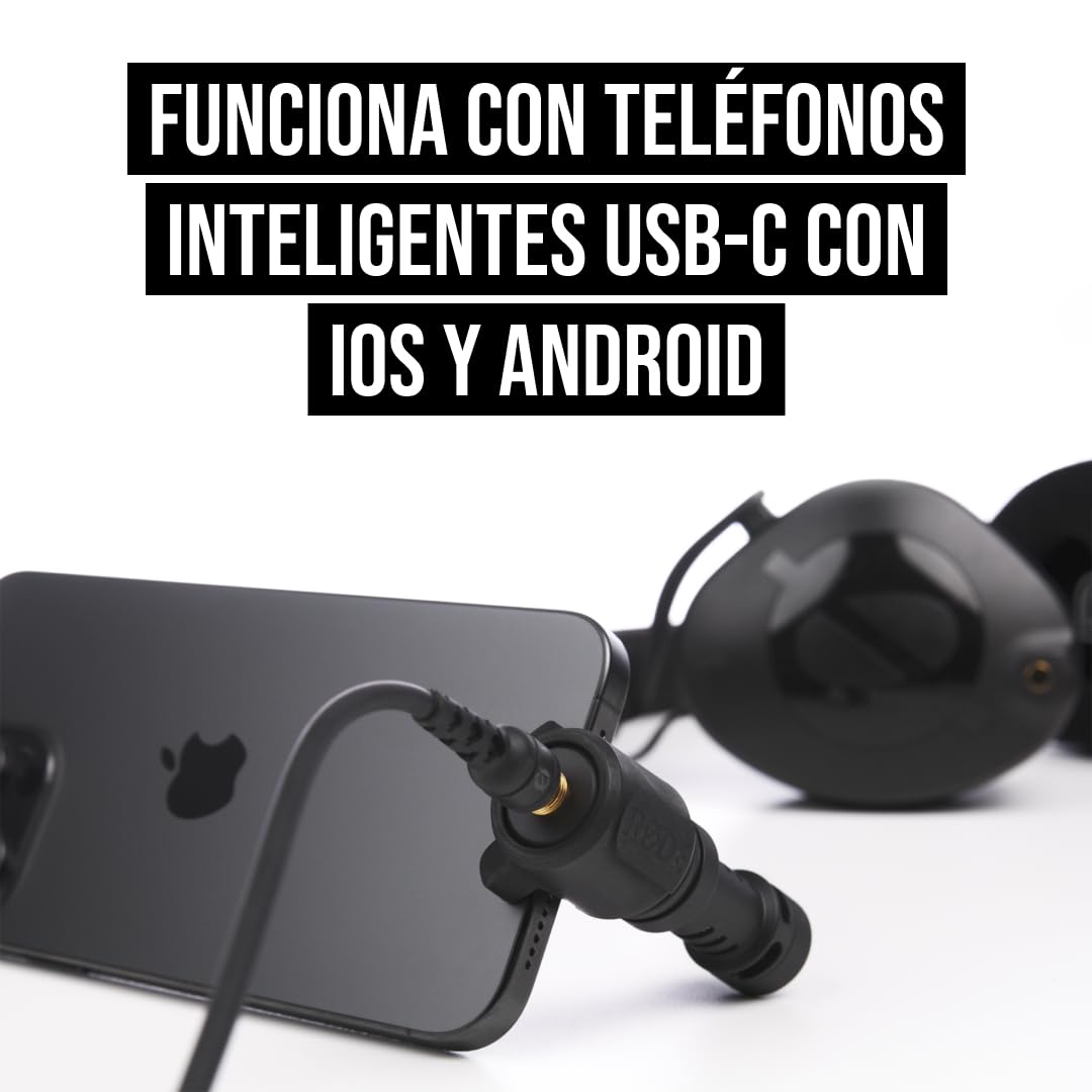 RØDE VideoMic Me-C+ Micrófono direccional para dispositivos móviles USB-C (iOS y Android), perfecto para la creación de contenido móvil