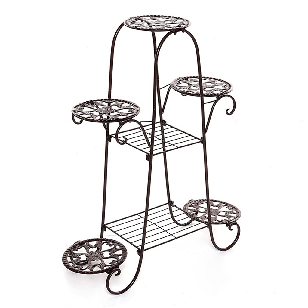 SnamicE Plant standIndoor Flower Stand Multi-Tier Flower Stand Floor Standing Living Room Balcony Flower Pot Shelves,