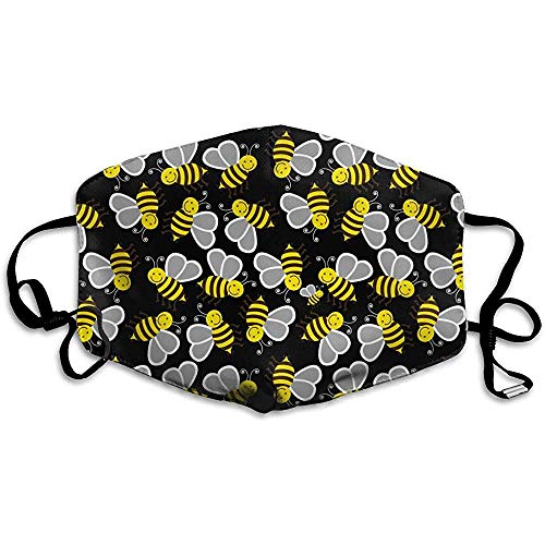 Preisvergleich Produktbild Masken Gelbe Hummel Biene Schwarz Waschbar Ski Mundmaske Abdeckung Maske Winter Mundabdeckung Einkaufen Staubmaske Drucken Wärme Bunte Tägliche Schule