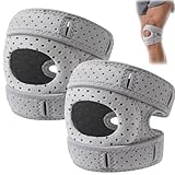 AONAYO 2 Stück WellnessKniebandage,Kniebandage Arthrose,Kniebandage,Patella StabilisierendeKniebandage,Trainings-Knieschoner,VerstellbareKniebandageZum Tanzen Für Männer Und Frauen