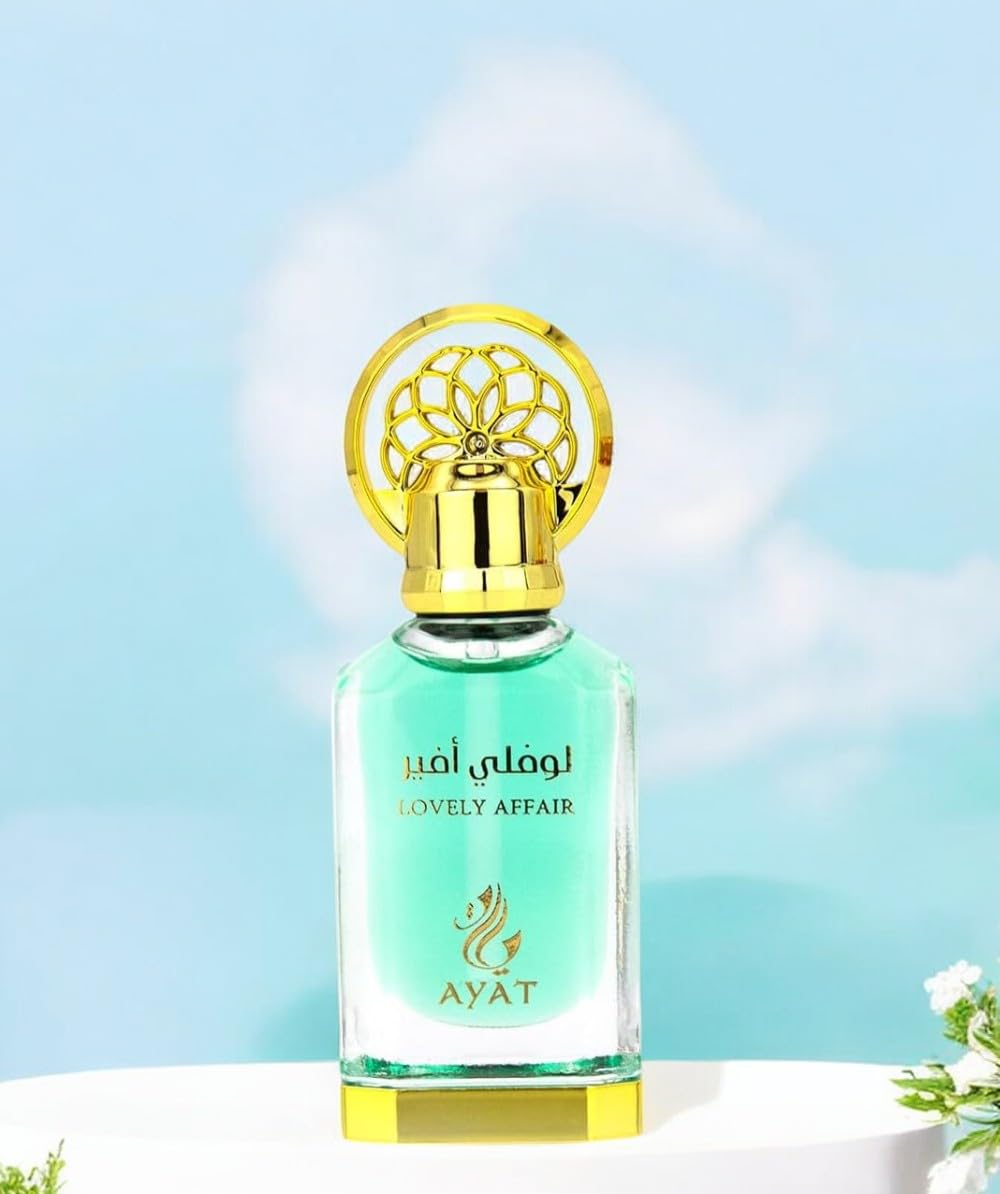 BUSINESS SQUARE BS Ayat Perfumes - Olio Profumato 12ml - Estratto Profumato Senza Alcool, Muschio Premium, Unisex, Orientale, Arabo, Oud, Naturale, Ambra - Profumi per donna e uomo da Dubai (Lovely