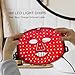 Avorla Silicone LED Face Mask, Skin light therapy mask, Infrared Light Treatment, Photon Mask, Portable, Facial Skincare for Home and Travel (Face)