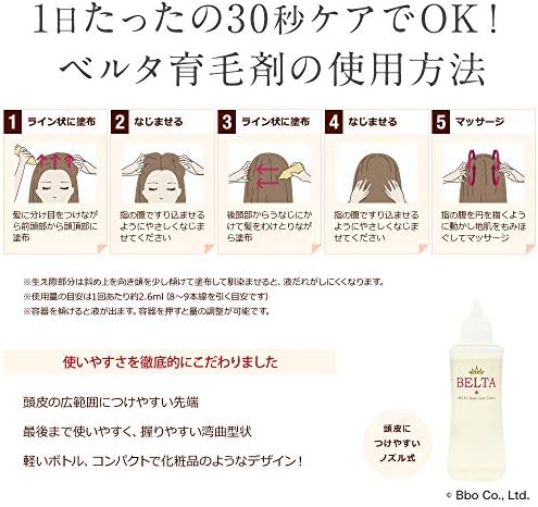 Amazon 育毛剤 女性用 薬用 Belta ヘアローション クレンジング1個付き 抜け毛予防 薄毛対策 ヘア オイル 医薬部外品 Belta 育毛 養毛用トニック エッセンス 通販