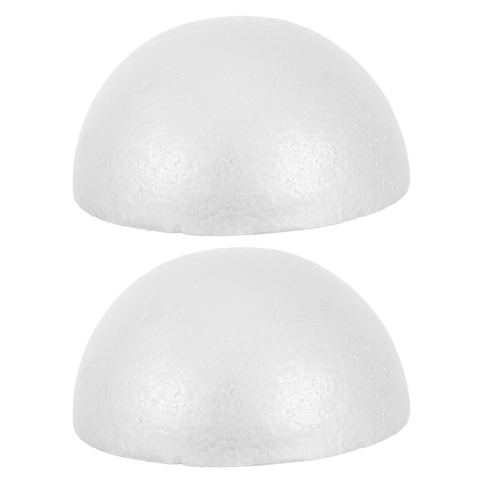 Mobestech 2 Palline di Schiuma Artigianali Mezze Sfere di Polistirolo Bianco Diametro 250Mm per Composizioni Floreali Fai da Te Decorazioni Nuziali e Centrotavola Creativi