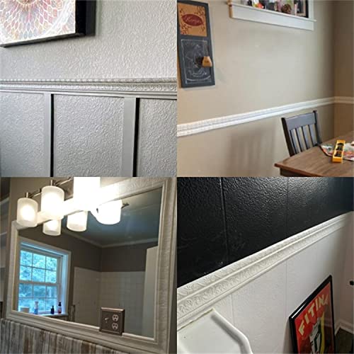 2022 New 3D Wall Edging Self-Adhesive Environmental Protection 3D Wall Edging Strip, Flexible Wall Borders Frame Peel And Stick Trim Molding, Waterproof Wall Edging Strip For Home 91 × 3.15Inch #TOP2