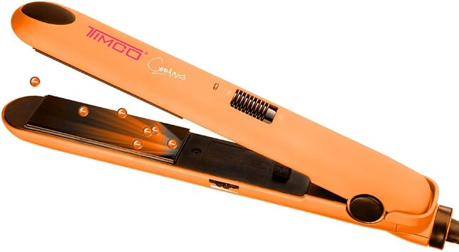 Timco Plancha Alaciadora Ceramica + Iones de 32 Mm de Ancho, color Naranja  : Amazon.com.mx: Belleza