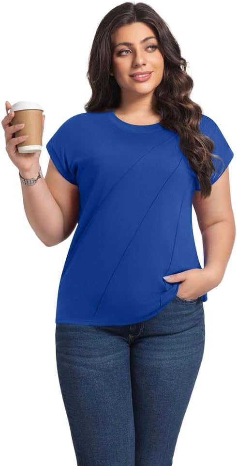 Summer t Shirts for Women Tee Women's Short Sleeve Tops Womens Tops Dressy Casual Top 2025 Blouses Shirt Women's Clothing - Image 5