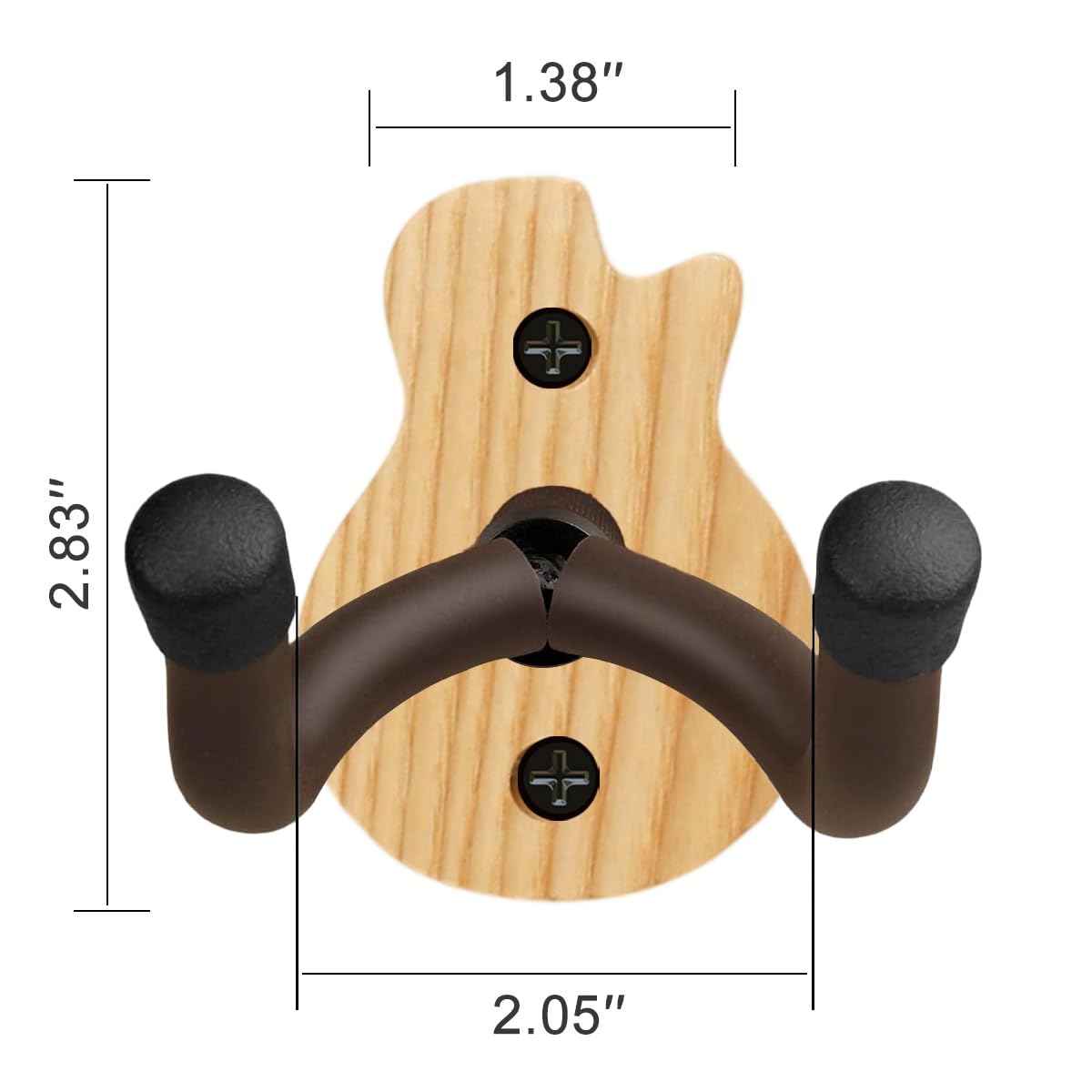 Soporte de pared para guitarra, colgador de guitarra de madera de fresno, soporte de pared para guitarra en forma de U, soporte para guitarra, soporte de pared, accesorios de guitarra para guitarra