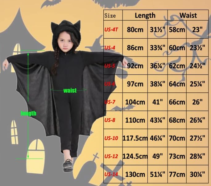 Disfraz de murciélago para niños talla 2T miniatura 2