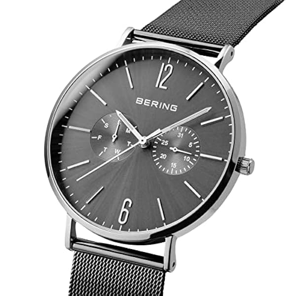 BERING herr analog kvartsklocka med rostfritt stålrem 14240-308
