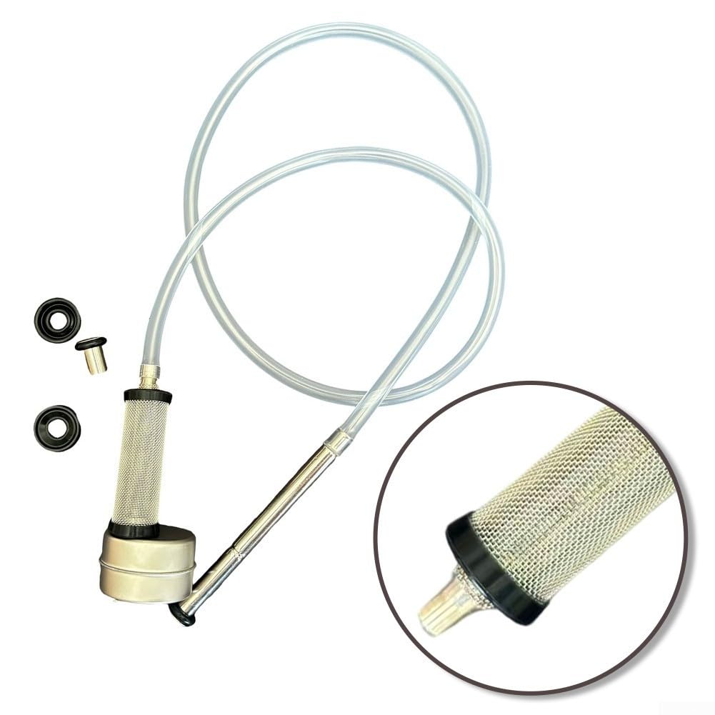 Tubo galleggiante per fusto di birra con doppio filtro a rete 300/500, design senza intasamento per versare e ridurre al minimo spreco, configurazione di connessione esterna